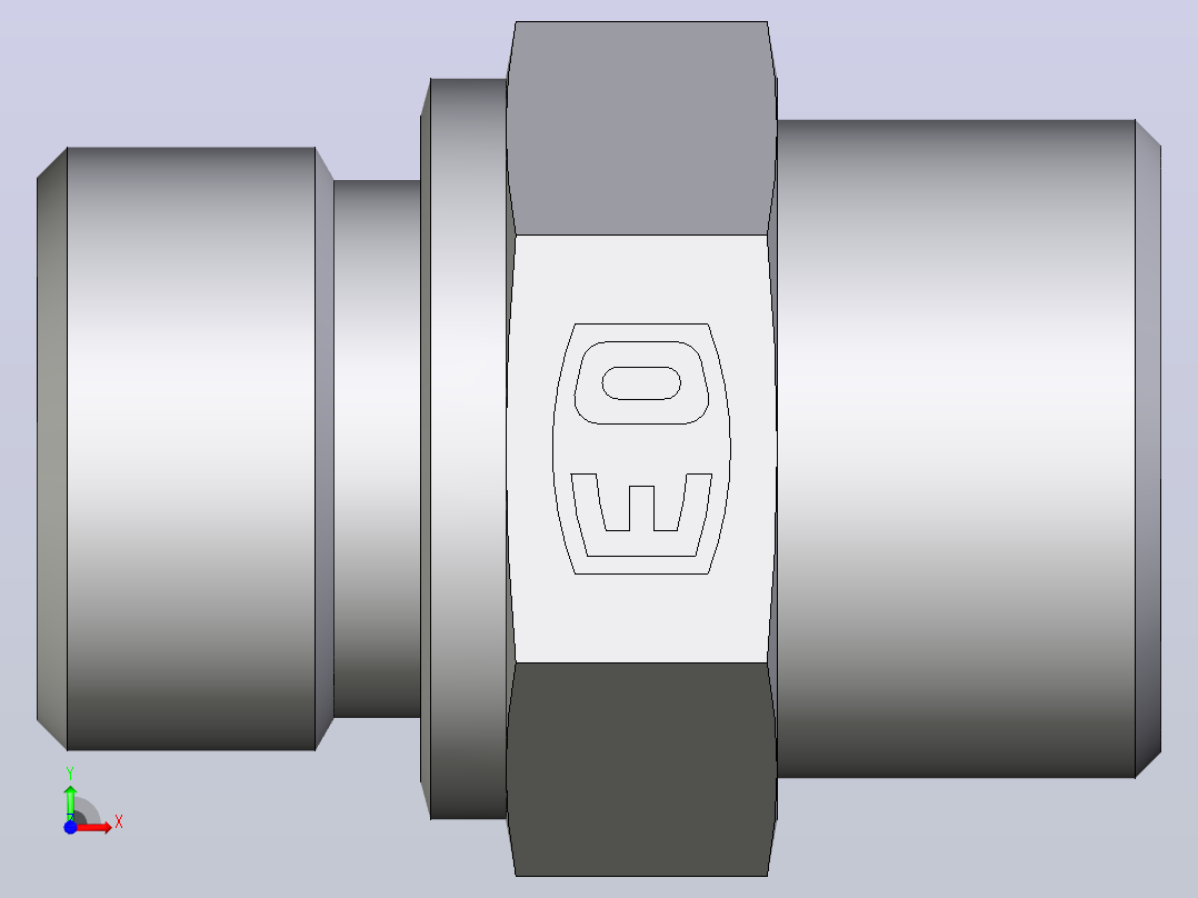 公螺柱连接器GE16SM71X前视图
