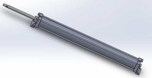 拉杆气动缸（带前后脚架安装）100x32x1100毫米缩略图