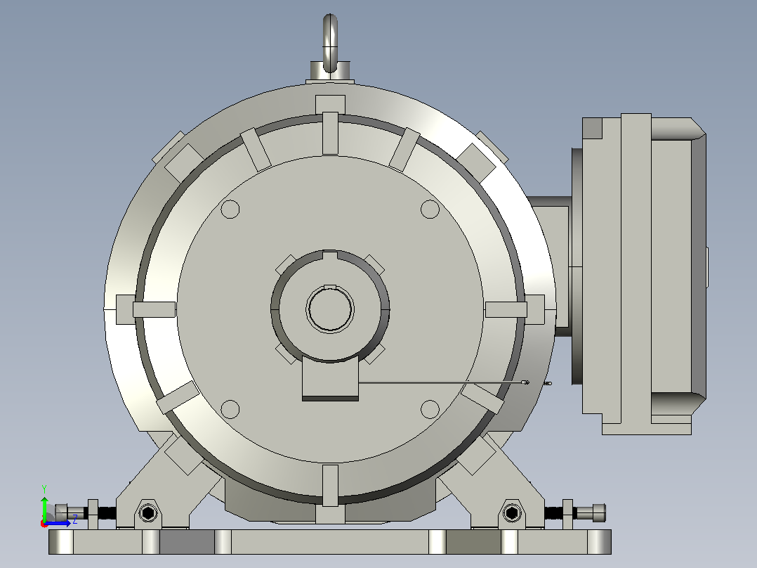 ABB 3GZF500035-93电机的转接板左视图