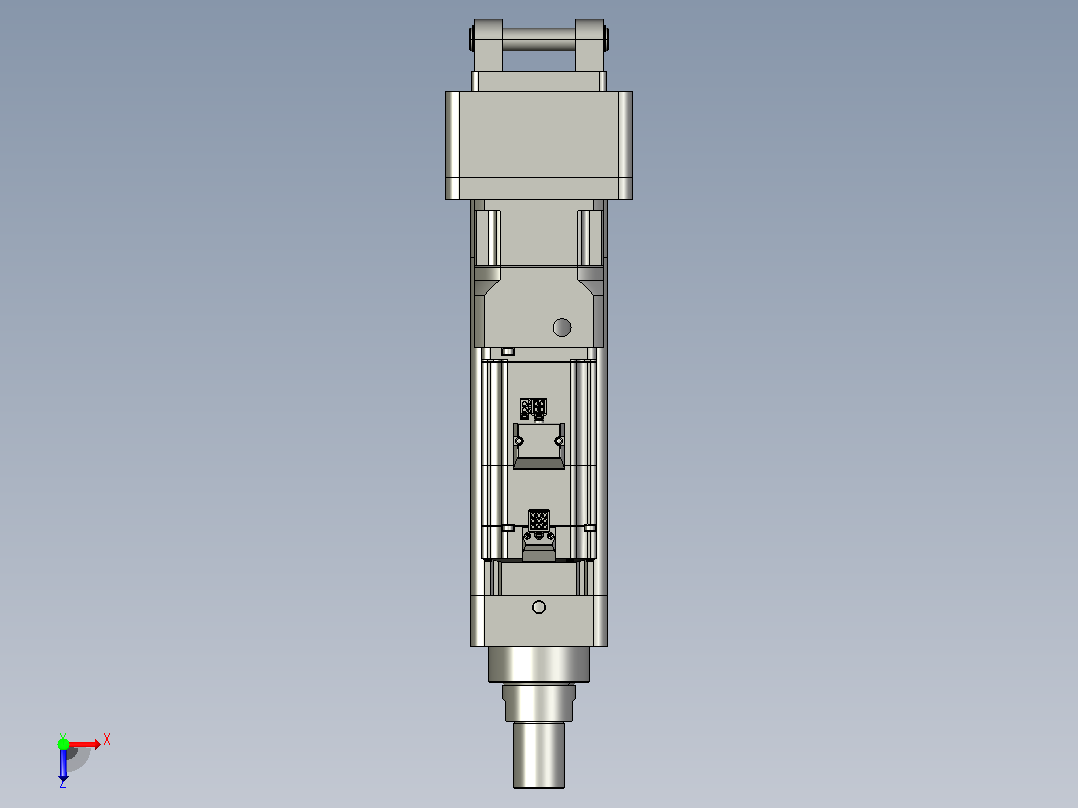 轻载电动缸TPA-ESR80-2510C-L100-MR-CB-W-P75-JX-C3俯视图