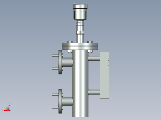 油位控制。PTC Creo模型后视缩略图