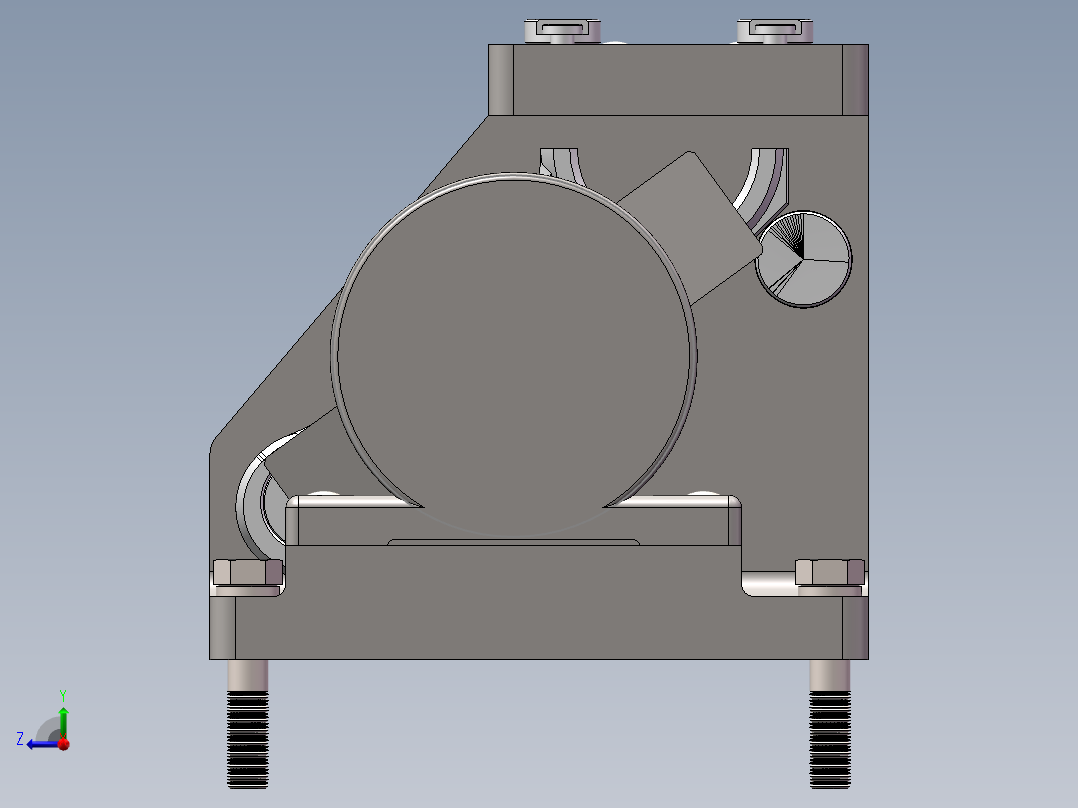 2100B柴油机连杆钻孔夹具设计50右视图