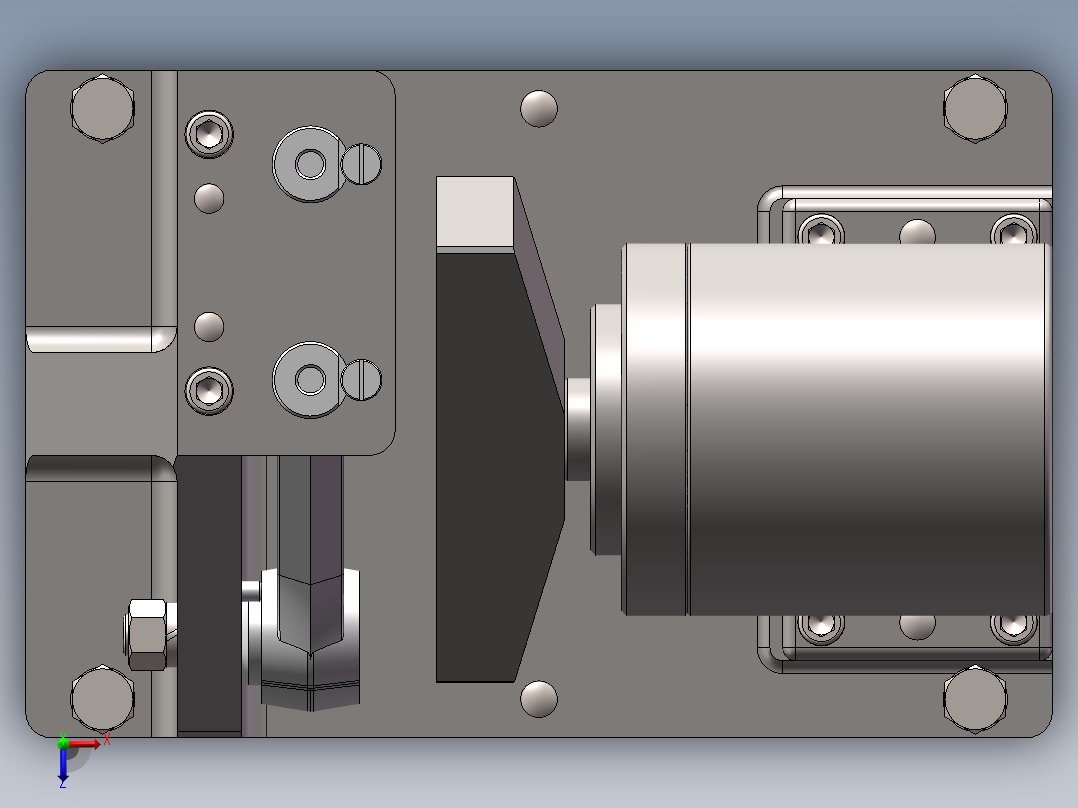 2100B柴油机连杆钻孔夹具设计50俯视图