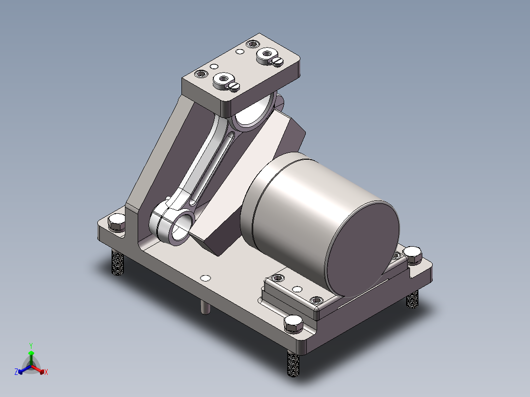 2100B柴油机连杆钻孔夹具设计50正等轴测图