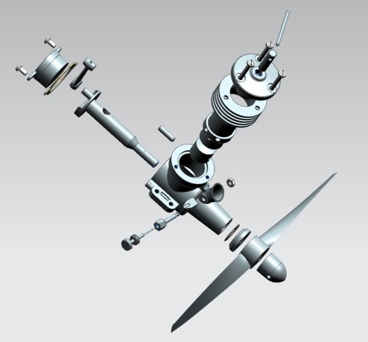 Diesel Engine 2.5ccm柴油引擎3D图纸 UG NX11设计 附工程图缩略图