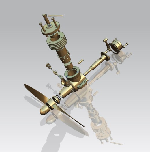Diesel Engine 2.5ccm柴油引擎3D图纸 UG NX11设计 附工程图缩略图