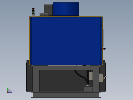 注塑机模型 3D图纸 外部模型机械设备solidworks 3D模型左视缩略图