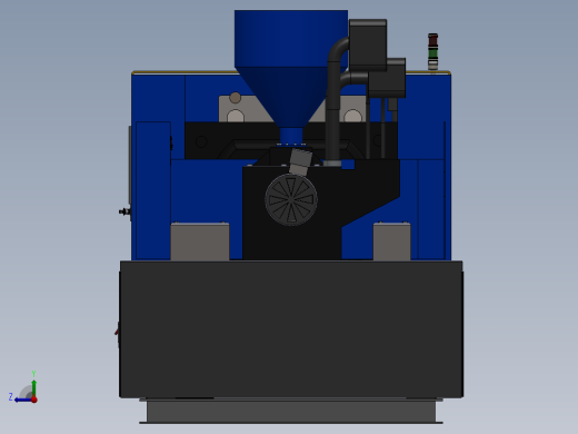 注塑机模型 3D图纸 外部模型机械设备solidworks 3D模型右视缩略图