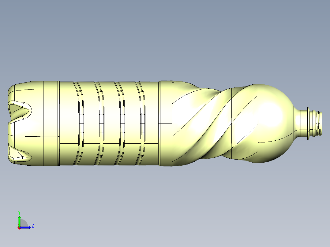 catia原版教材水瓶左视图