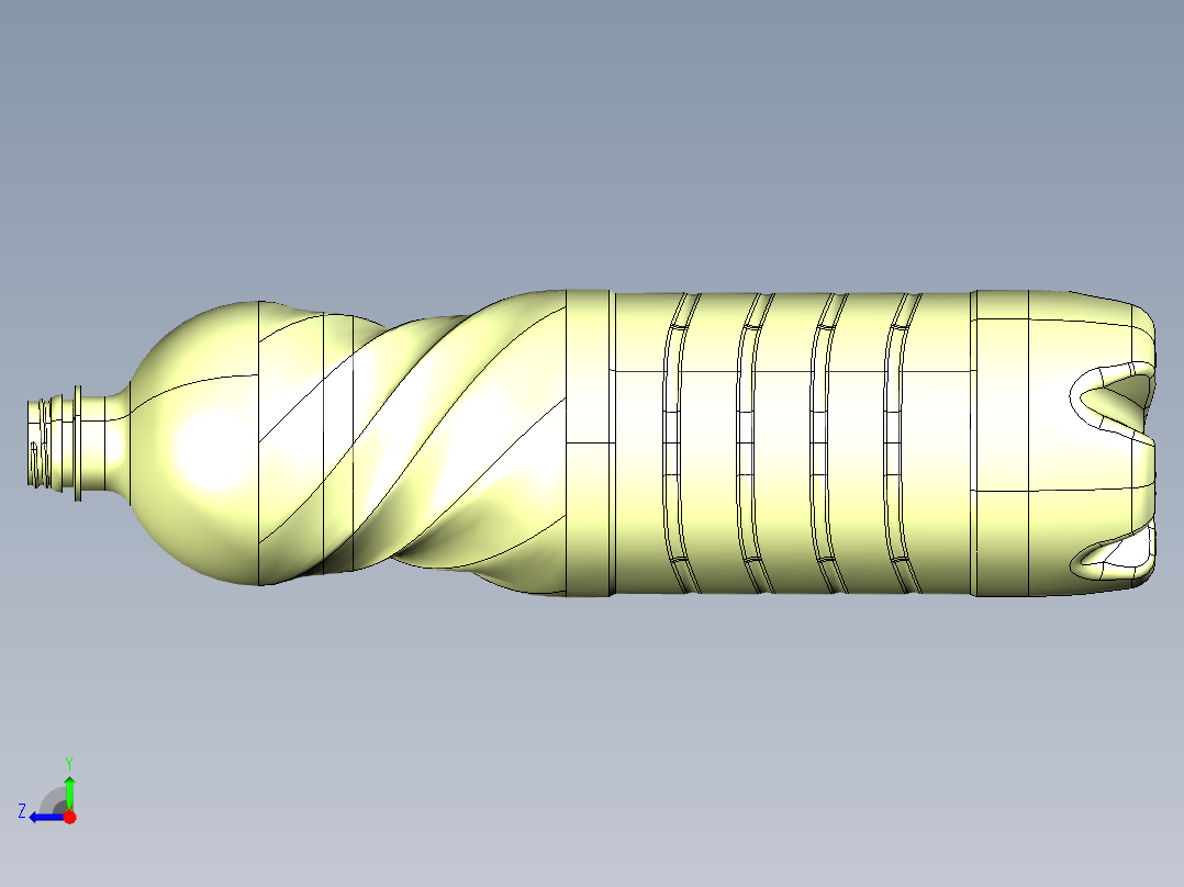 catia原版教材水瓶右视图