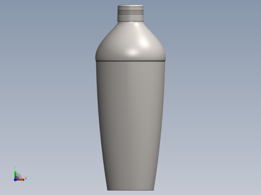 SOLIDWORKS 喝水瓶子造型设计前视缩略图