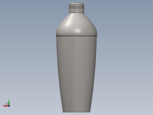 SOLIDWORKS 喝水瓶子造型设计后视缩略图