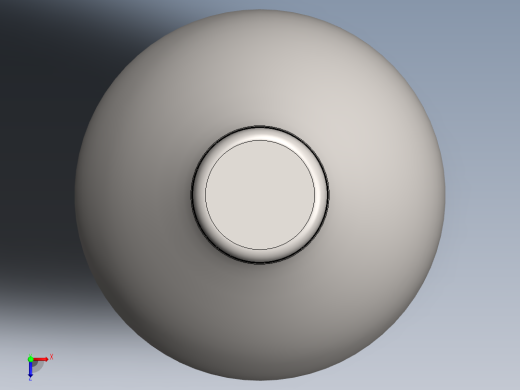 SOLIDWORKS 喝水瓶子造型设计俯视缩略图