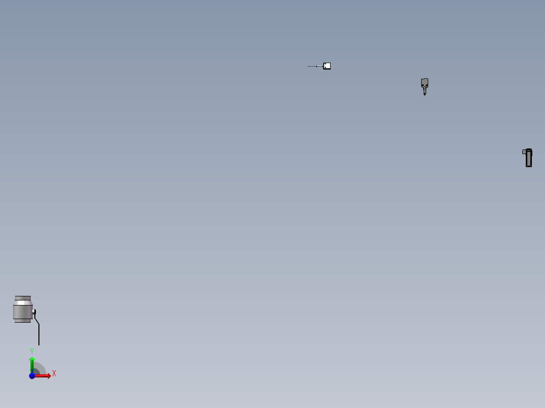 环卫餐厨车三维数模设计前视图