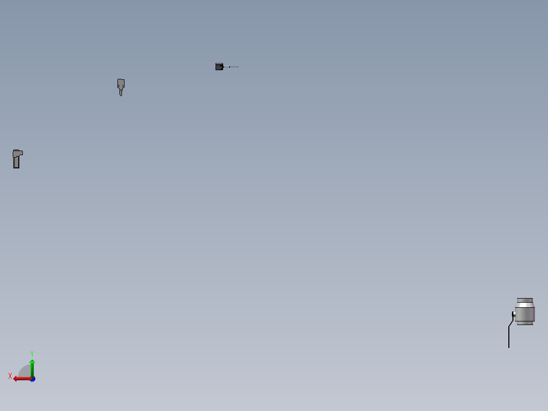 环卫餐厨车三维数模设计后视图