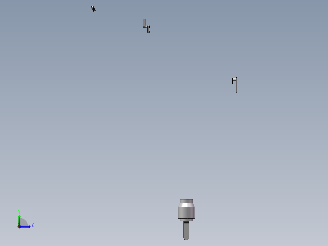 环卫餐厨车三维数模设计左视图