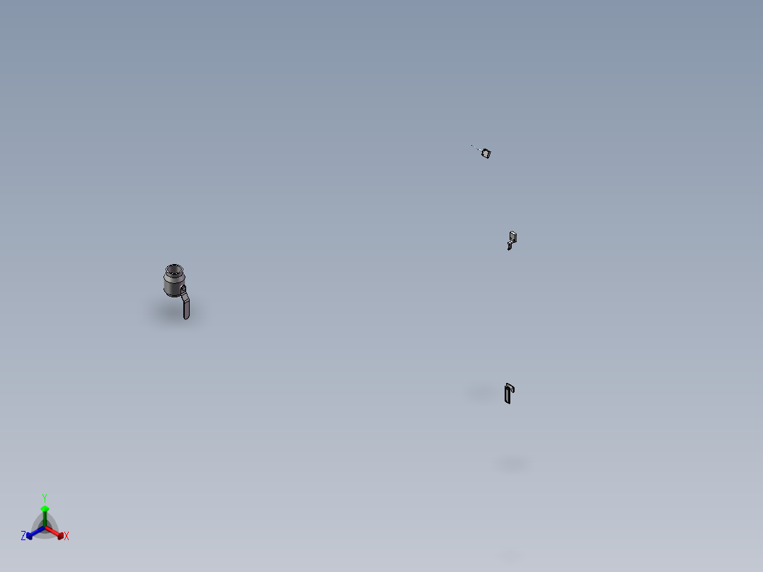 环卫餐厨车三维数模设计正等轴测图