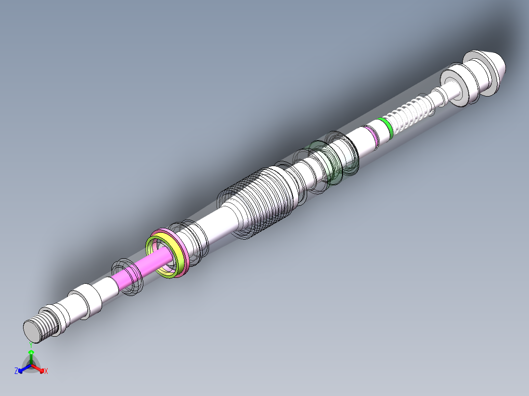 一种高温防砂节流器设计正等轴测图