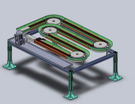 输送链板线 s型输送线