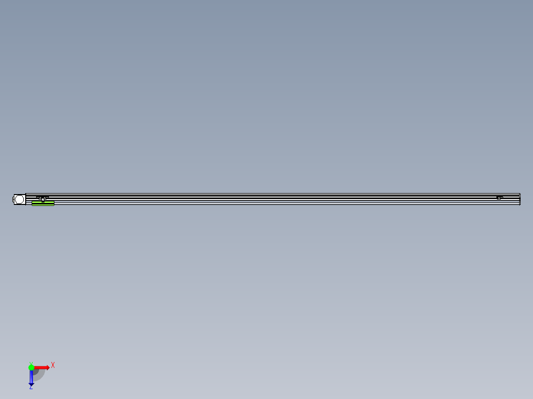 同步带滑台-半封闭B13-L90-S2900-L-P40-D3俯视图