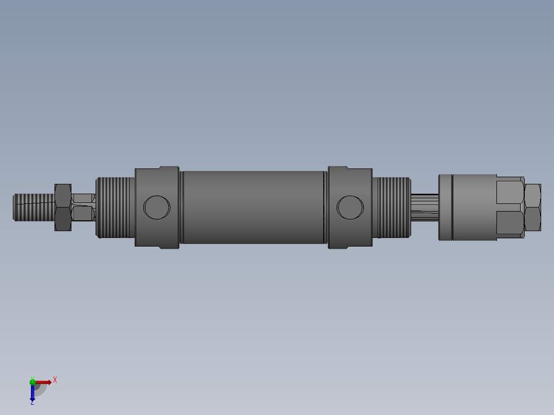 气缸MAJ25x10-10S俯视图