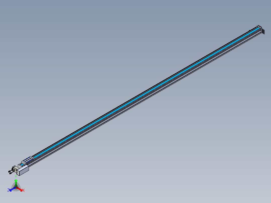 威洛博LB.GB同步带传动--欧规系列LB6A-L65-S3800-BL主视图