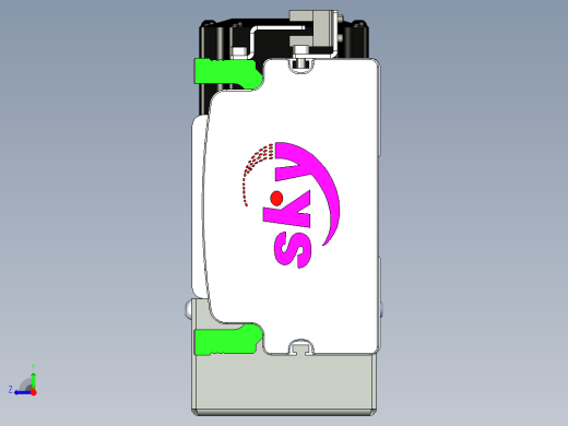 同步带滑台-半封闭B10H-L45-S300-L-P40-D3右视缩略图