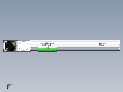 同步带滑台-半封闭B10H-L45-S300-L-P40-D3俯视缩略图