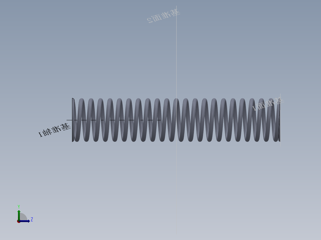 S47 线圈弹簧左视图