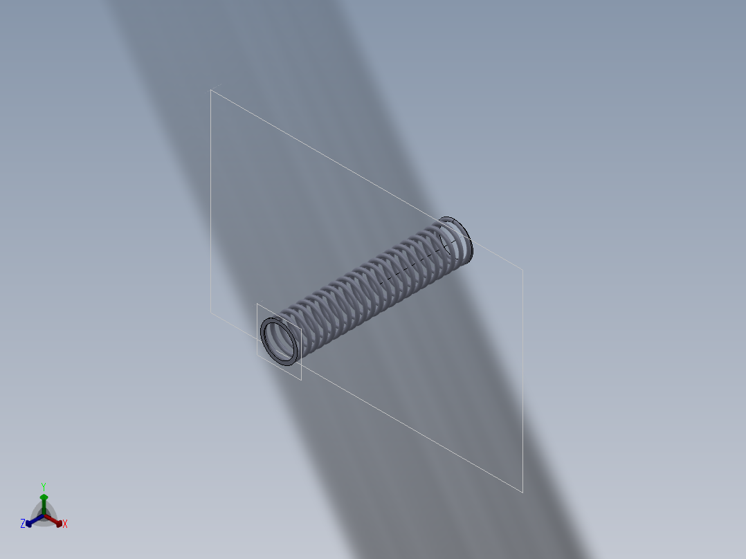 S47 线圈弹簧正等轴测图