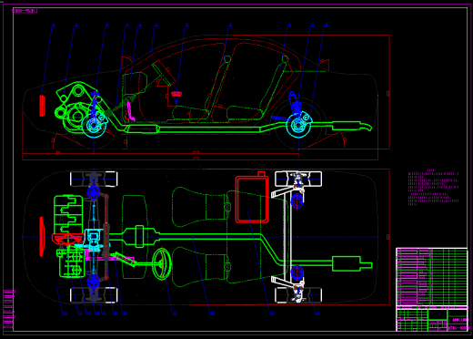 HG7164乘用车总体设计（CAD图+翻译）缩略图