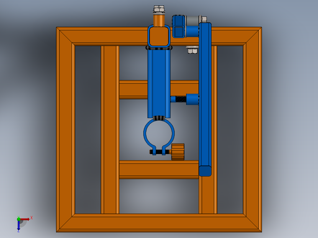 手电钻支架俯视图