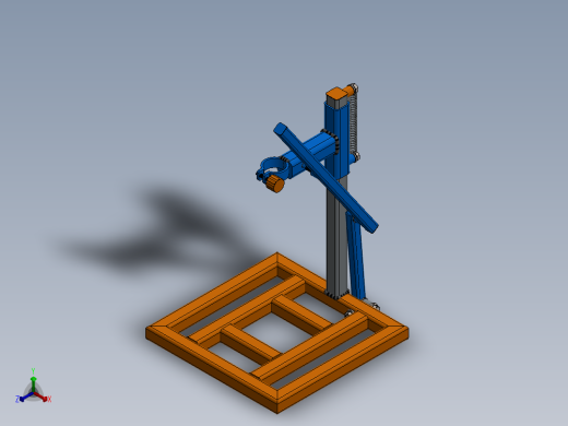 手电钻支架正等轴测缩略图