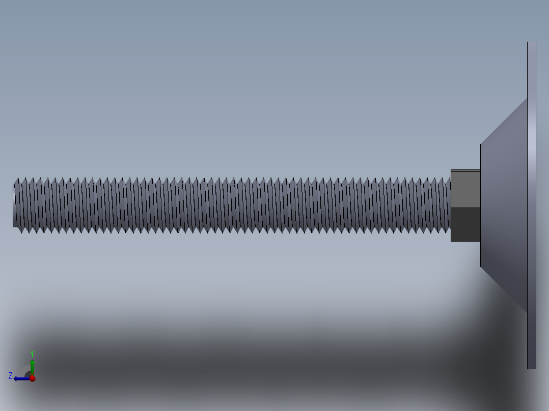 铝材附件零件库右视图