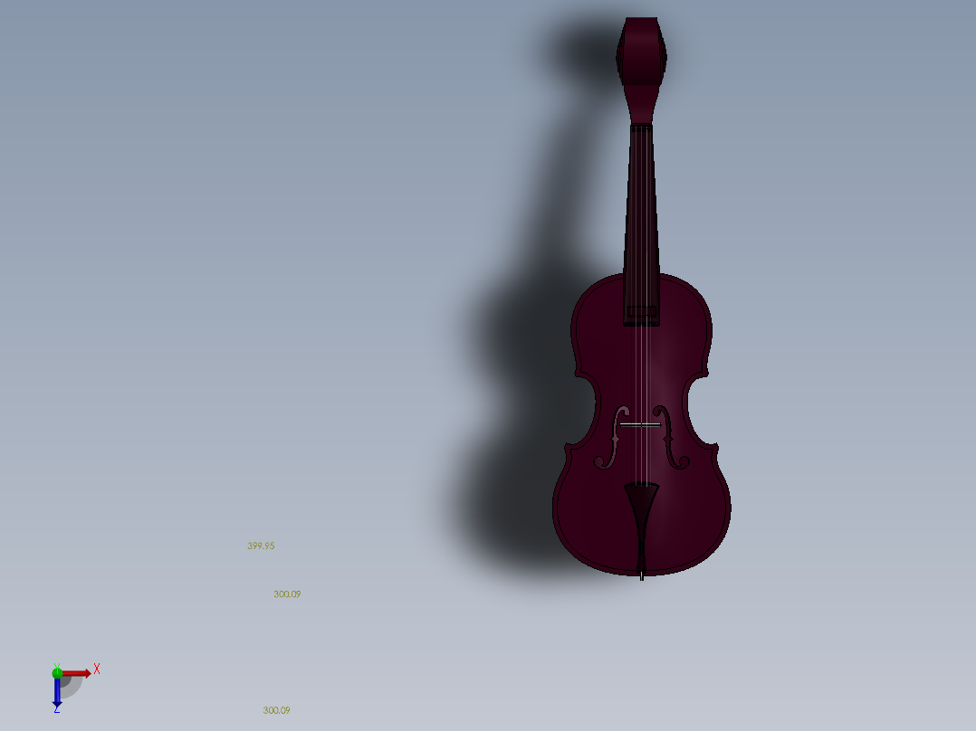 小提琴3俯视图