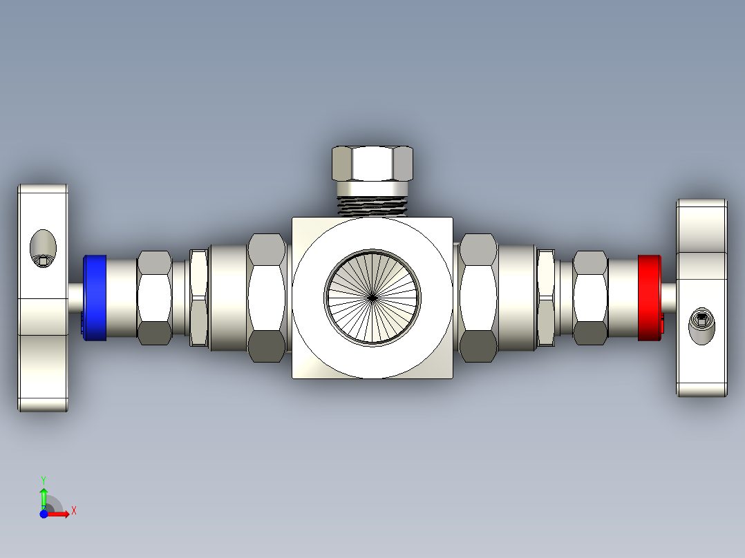 施耐德SAMFSA-N4N4-A阻断和排放歧管前视图