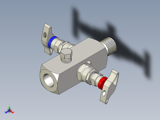 施耐德SAMFSA-N4N4-A阻断和排放歧管正等轴测缩略图