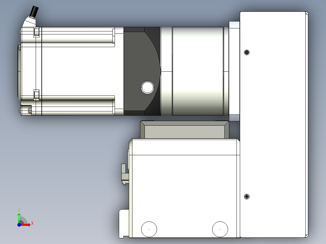 同步带滑台-欧规B8-L88-S5300-L-ZP75-D3-N10前视图