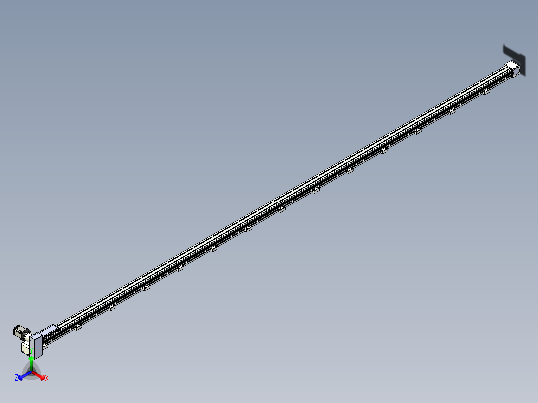 同步带滑台-欧规B8-L88-S5300-L-ZP75-D3-N10正等轴测图