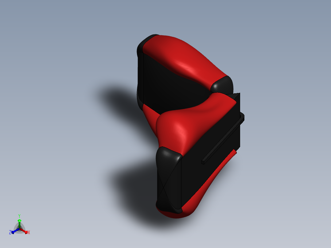 汽车座椅 (14)正等轴测图