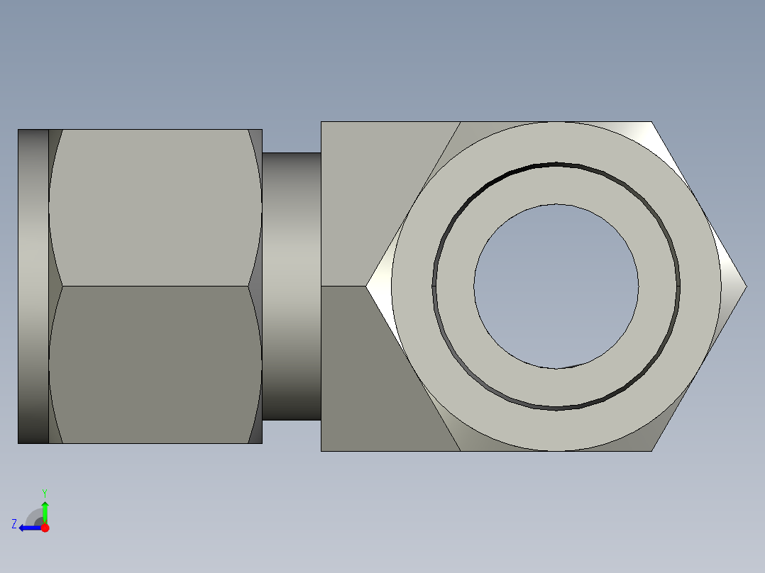 卡套式工业通用硬管接头12_mbu-s右视图