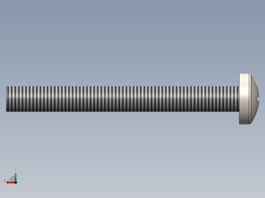 螺丝 M6 十字盘头-M6x55 Screw head.SLDPRT后视缩略图