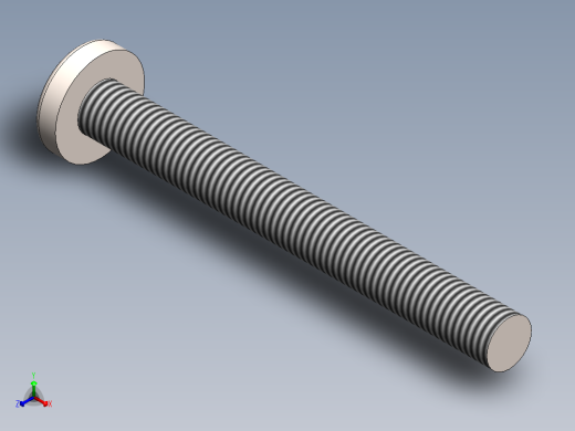 螺丝 M6 十字盘头-M6x55 Screw head.SLDPRT正等轴测缩略图