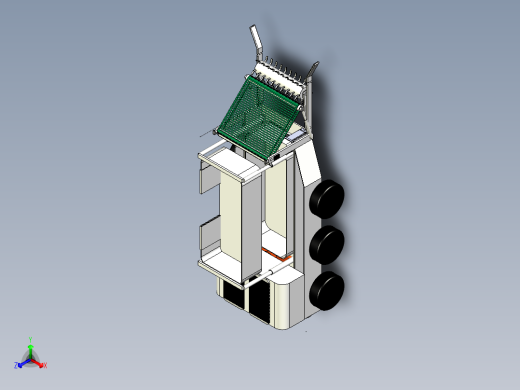 水面垃圾清理船三维模型