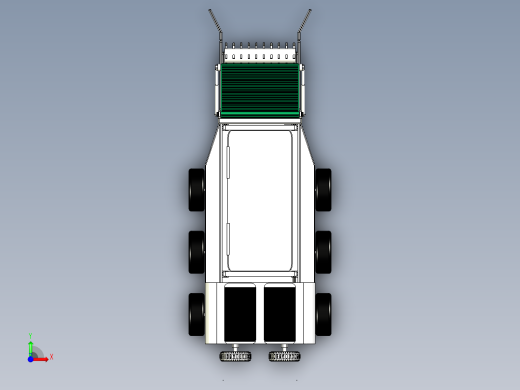 水面垃圾清理船三维模型前视缩略图