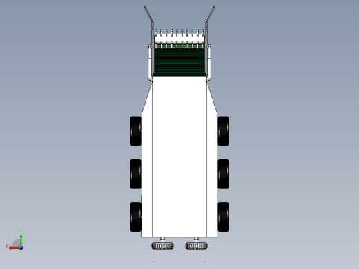 水面垃圾清理船三维模型后视缩略图