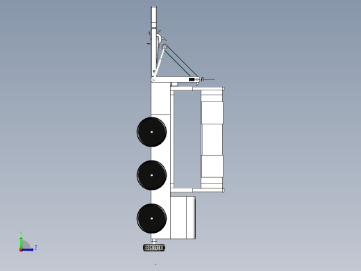 水面垃圾清理船三维模型左视缩略图