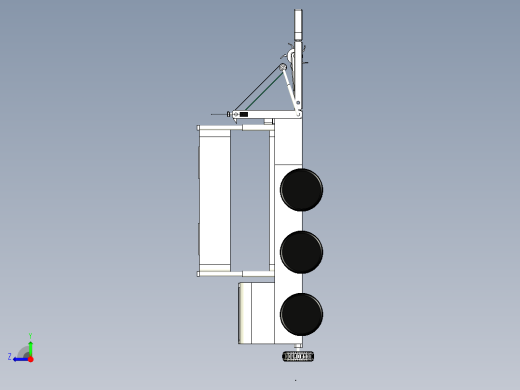 水面垃圾清理船三维模型右视缩略图