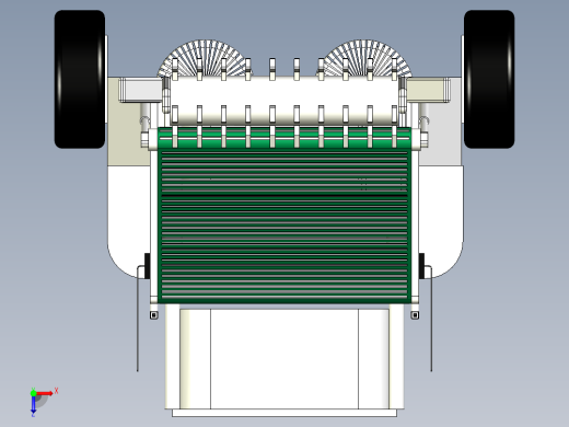 水面垃圾清理船三维模型俯视缩略图