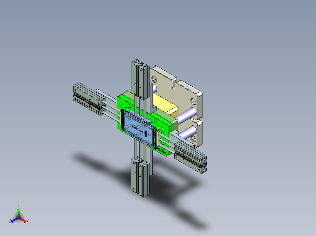 笔记本CNC工装夹具三维模型正等轴测图